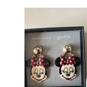 Bauble Bar Minnie Mouse Earrings, BNWT